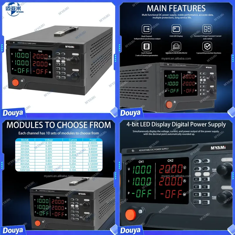 For MYAMi 1200W 60V 20A Dual C - High Power 60V 20A Bench Power Supply recension och pris