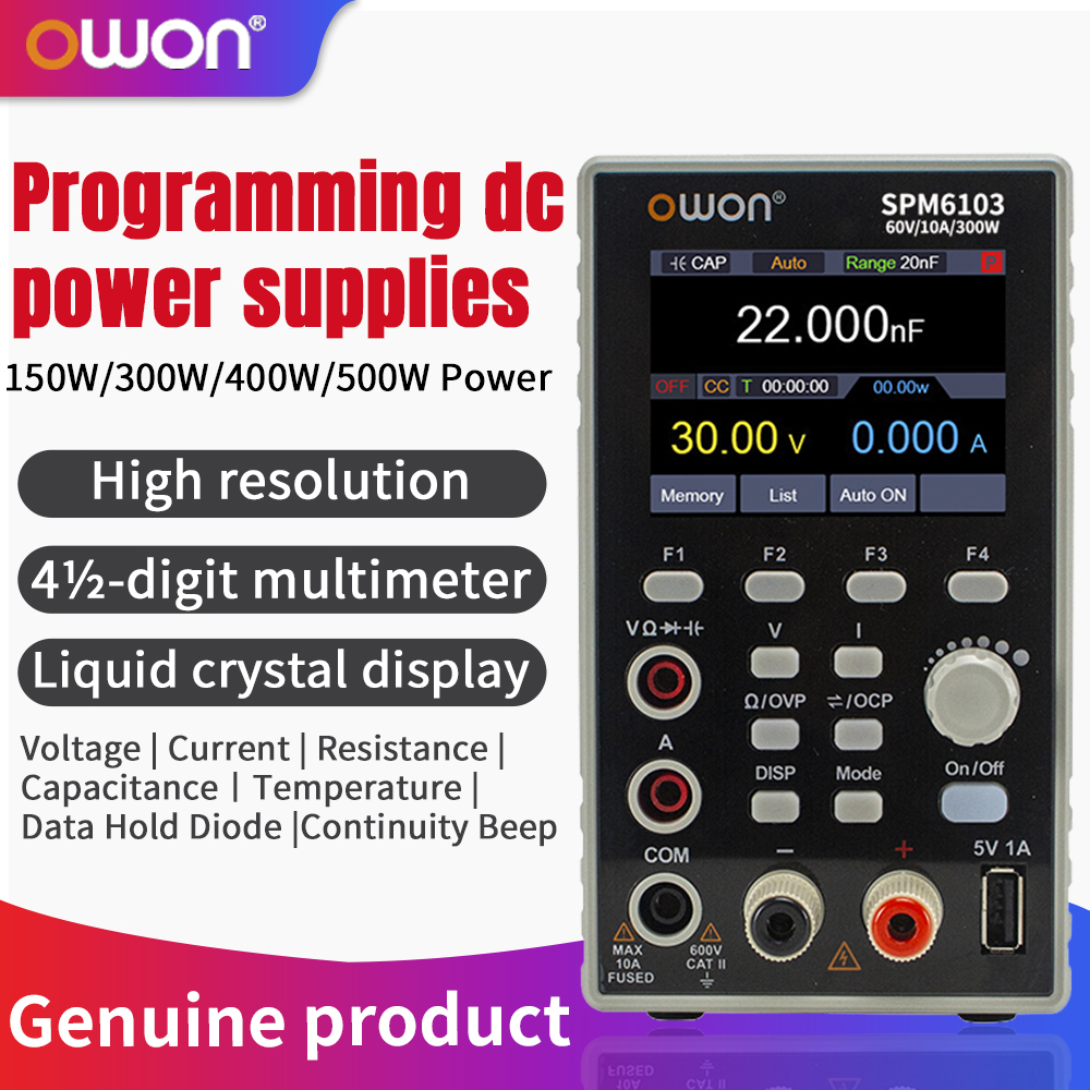 OWON SPM6103 Programmable DC P - Programmable Dc Power Supply 60V 10A recension och pris